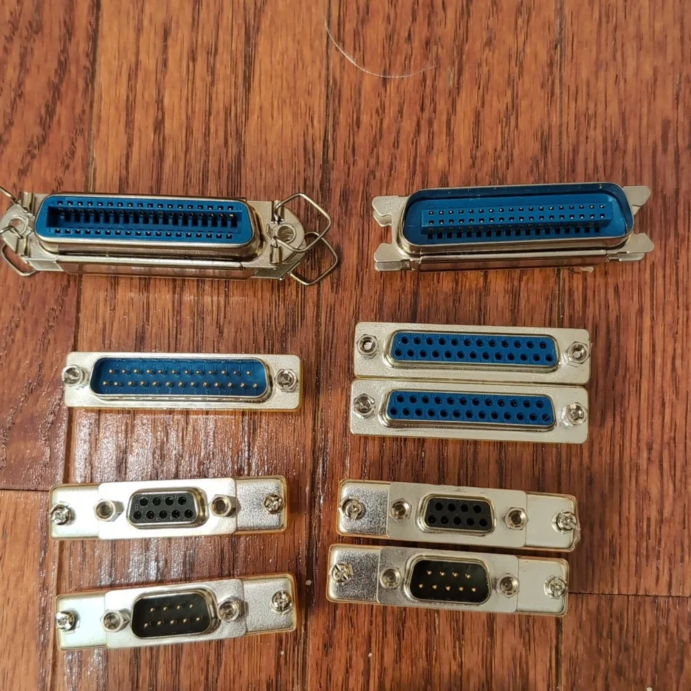 PC Connectors DB25 Female Male RS232 D-Sub 25 Pins